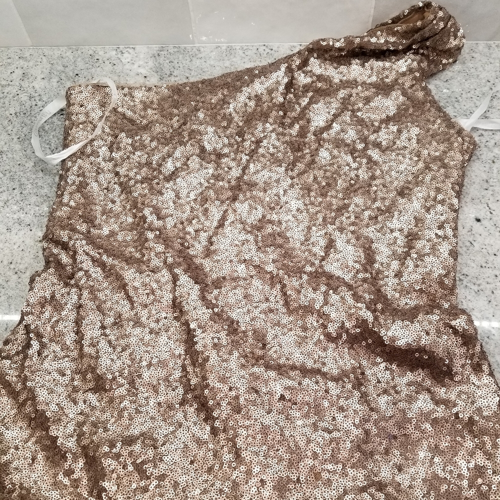 Christina Wu full length sequin dress